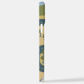 漫画スタイリッシュ風景旅行地図 iPhoneケース (右側面)