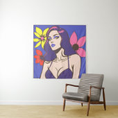 漫画スタイルかわいらしウィメンタペストリー タペストリー (インサイチュ)