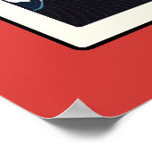 漫画スタイルきらきら光るリングや輪結婚ズレッド ポスター (角)