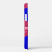 漫画スタイルのシームレスな壁紙と猫の顔 Case-Mate iPhoneケース (裏面 / 右)