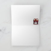 漫画スタイルのビーバーハッピーバースデー カード (内部)