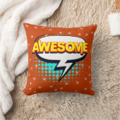 漫画スタイルアポップ・アートのートレトロスターズピンク素晴らし文字 クッション (ブランケット)