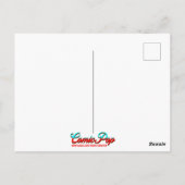 漫画スタイルアート |女性ウォッチングフラダンサー空白の ポストカード (裏面)