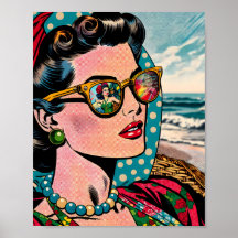 漫画スタイルアート |女性ウォッチングフラダンサー