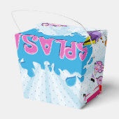 漫画スタイルガーリーすごいヒーローデザイン フェイバーボックス (裏面サイド)