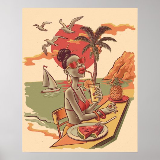 漫画スタイルサマービベス ポスター (正面)