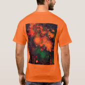 漫画スタイルシティスカイライン&ミルキーウェイジャケット Tシャツ (裏面)