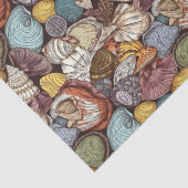 漫画スタイルシーシェル反復パターン 薄葉紙 (詳細)