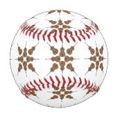 漫画スタイルダブルベース背景 野球ボール (裏面)