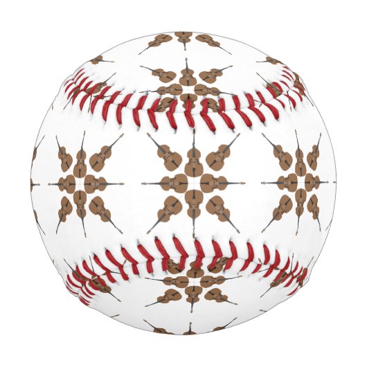 漫画スタイルダブルベース背景 野球ボール (正面)