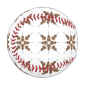 漫画スタイルダブルベース背景 野球ボール (正面左)