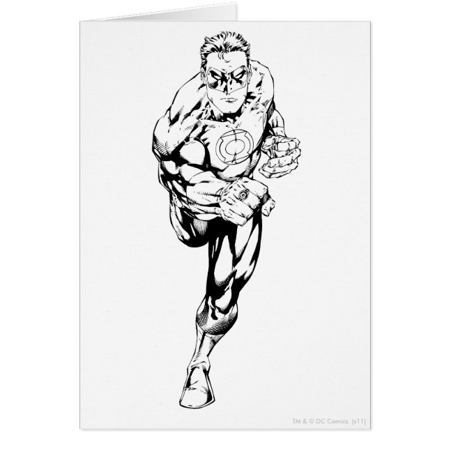 漫画スタイルランニング-、白黒 (正面)