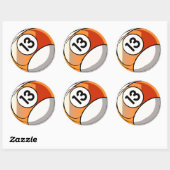 漫画スタイル番号13ビルダーズボール ラウンドシール (シート)