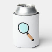 漫画スタイル虫眼鏡 缶クーラー (缶正面)