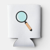 漫画スタイル虫眼鏡 缶クーラー (裏面)