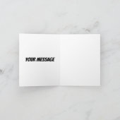 漫画スタイル誕生日ボーイタイポグラフィスプラッシュ カード (内部)