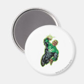 漫画スタイル飛んでいる – 上 マグネット (正面/裏面)