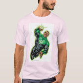 漫画スタイル飛んでいる – 上 Tシャツ (正面)