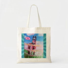 漫画スタイル馬 トートバッグ