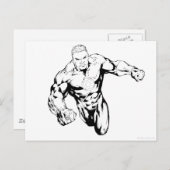 漫画スタイル – グリーンランタン、白黒 ポストカード (正面/裏面)