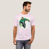 漫画スタイル – グリーンランタン Tシャツ (正面フル)
