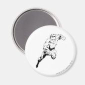 漫画スタイル- Swift Jump、Black and White マグネット (正面/裏面)