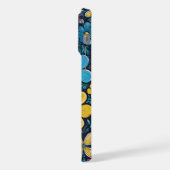 漫画スタイルcmykミニ花 iPhoneケース (左側面)