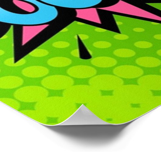 漫画ストリップ文字漫画ブックレトロポーザップブームバン ポスター (角)