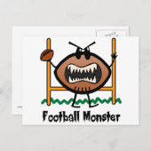 漫画スポーツクリップアート怒不機嫌サッカーモンスター ポストカード (正面/裏面)