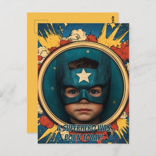 漫画スーパーヒーローサーキュラー ポストカード (正面/裏面)