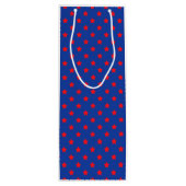 漫画スーパーヒーロースターレッドブルーキッズおもしろい ワインギフトバッグ (裏面)