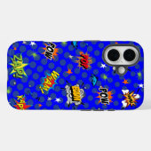 漫画スーパーヒーローブルー Case-Mate iPhoneケース (裏面 (横))
