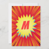 漫画スーパーヒーロー漫画ブックフォトサンキューカード サンキューカード (裏面)