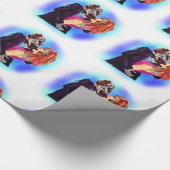 漫画ゾンビは女の子のように脳のギフトラップ ラッピングペーパー (角)