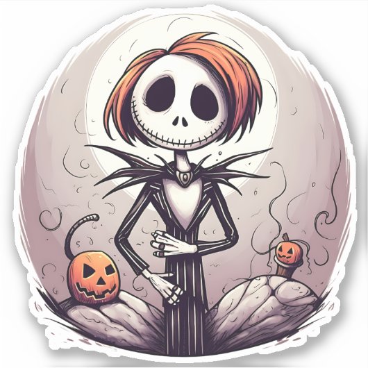 漫画ゾンビデザインシール シール (正面)