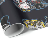 漫画ゾンビ新郎新婦の結婚ギフトラップ ラッピングペーパー (ロールコーナー)