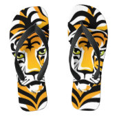 漫画タイガーアニマルプリントビーチサンダル ビーチサンダル (フットベッド)