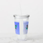 漫画タンブラー:かわいい強いのまわりに アクリルタンブラー (左)