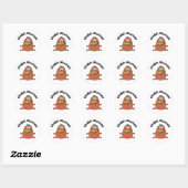 漫画チャラ怪獣シャブバットステッカー ラウンドシール (シート)