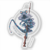 漫画チュパカブラ&エルダーウォンド シール (正面)