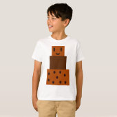 漫画チョコレートケーキ Tシャツ (正面フル)