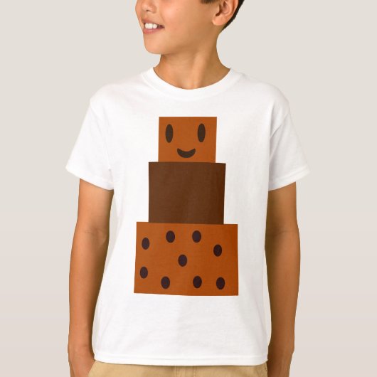 漫画チョコレートケーキ Tシャツ (正面)