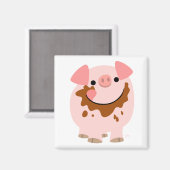 漫画チョコレートピグマグネット マグネット (正面/裏面)