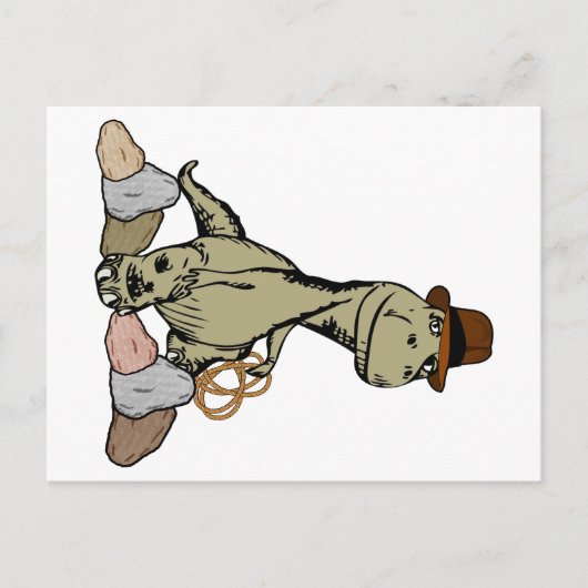 漫画ティラノサウルス恐竜探検家 ポストカード (正面)