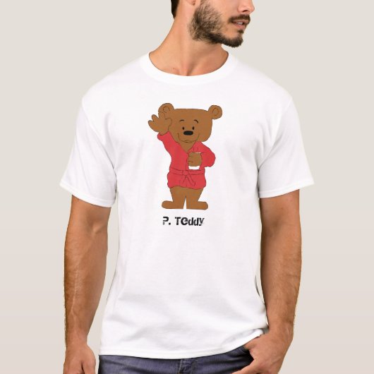 漫画テディベアPディディーファン Tシャツ (正面)