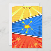 漫画テーマベビーシャワーフラットサンキューカード サンキューカード (裏面)