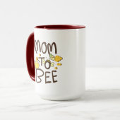 漫画デコレーションのMom to Bee マグカップ (正面左)