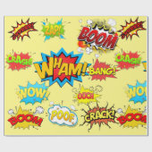 漫画デザイン包装紙 ラッピングペーパー (フラット)