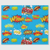 漫画デザイン包装紙 ラッピングペーパー (フラット)