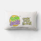 漫画デスク-漫画、玩具、おもしろい!-枕 ランバークッション (裏面)